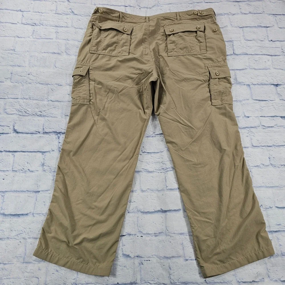 Clothing Arts Pick Pocket Proof Cargo Pants Men 42x30 Khaki Tan Travel Adventure